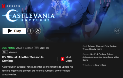 Castlevania New Episodes on Netflix